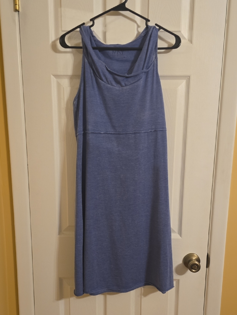 Sleeveless Blue Casual Shift Dress
